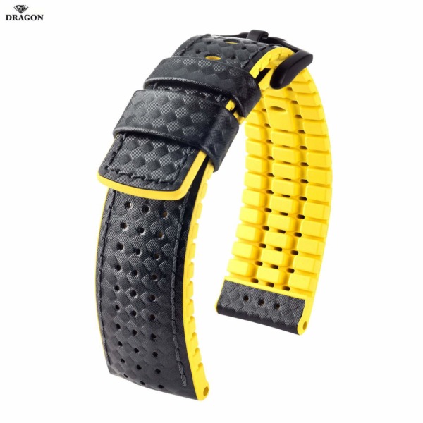 Uhrenarmband HIRSCH Ayrton L 0917292050-5-24 Farbe schwarz aus Kalbsleder