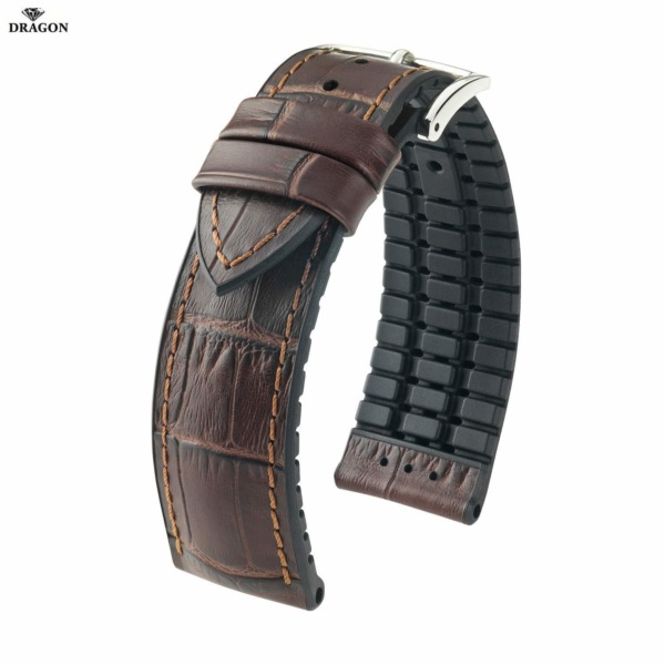 Uhrenarmband HIRSCH Paul XL 0925028210-2-22 Farbe  aus Kalbsleder geprägt