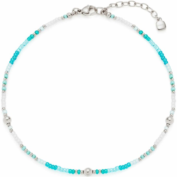 LEONARDO Schmuck Fußkettchen Happy blau 023859