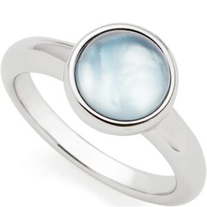 LEONARDO Schmuck Ring 18 Bea grey blue  silber 024360